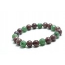 Aventurine Green & Purple Stretch Bracelet