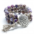 Aqua Terra Jasper Woven Cuff Bracelet