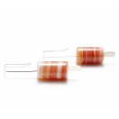 Orange Banded Agate Geo Drop Earrings