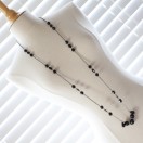Edwardian Period Long Black Onyx Necklace