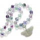 Jade Butterfly & Rainbow Fluorite Necklace